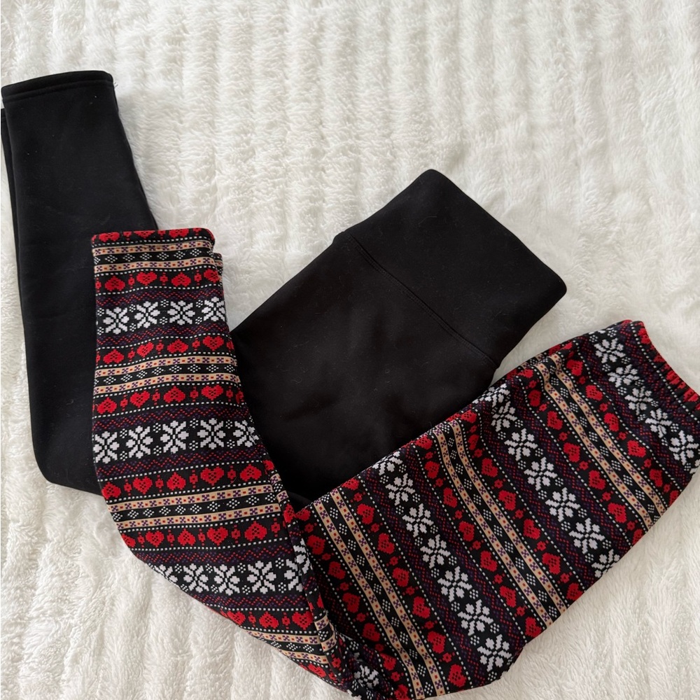 Bundle of 2 thermal pants/leggings in size S/M